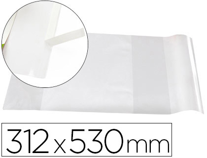 Forralibro Liderpapel nº31 adhesivo 312x530mm. con solapa ajustable